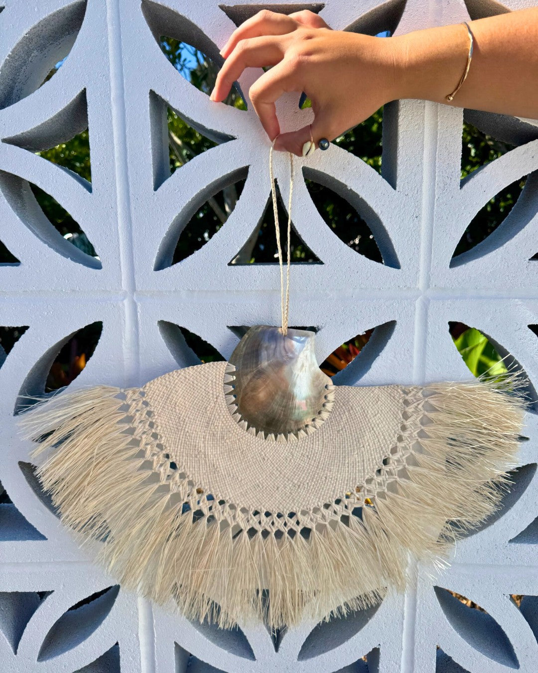 Cook Islands Handmade Rito Fans