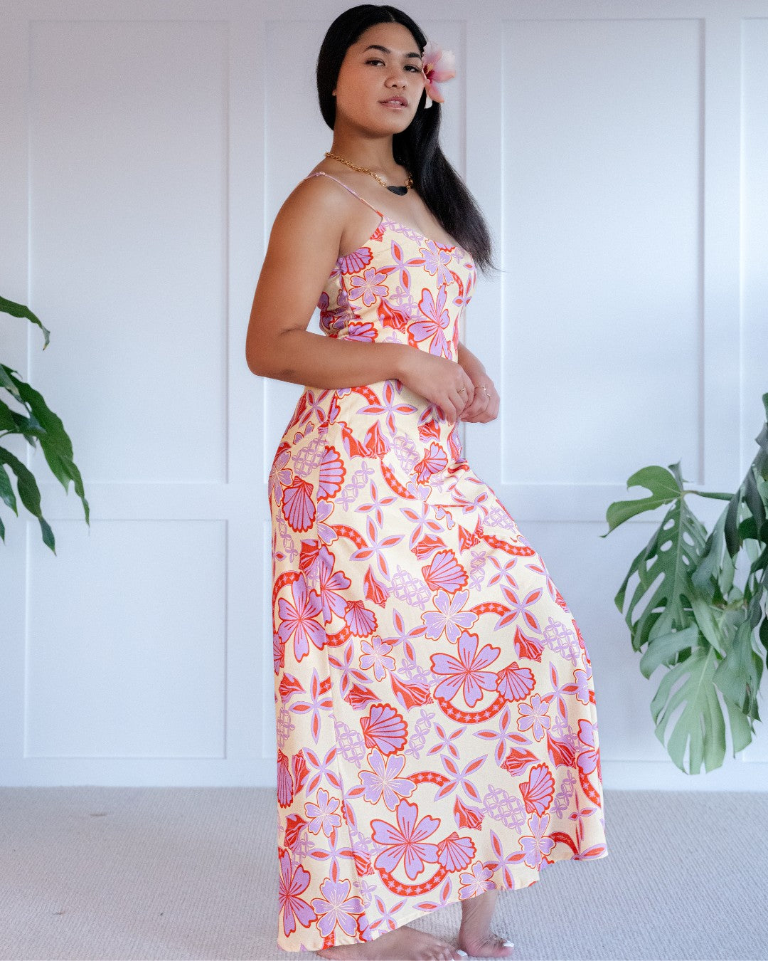 Amy Womens Island Maxi Dress - Island Pradise Orchid - Small