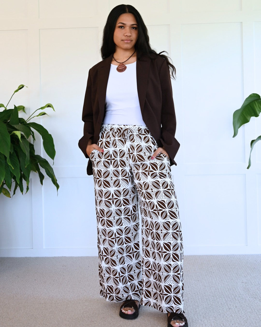 Kalea Womens Wide Leg Pants
