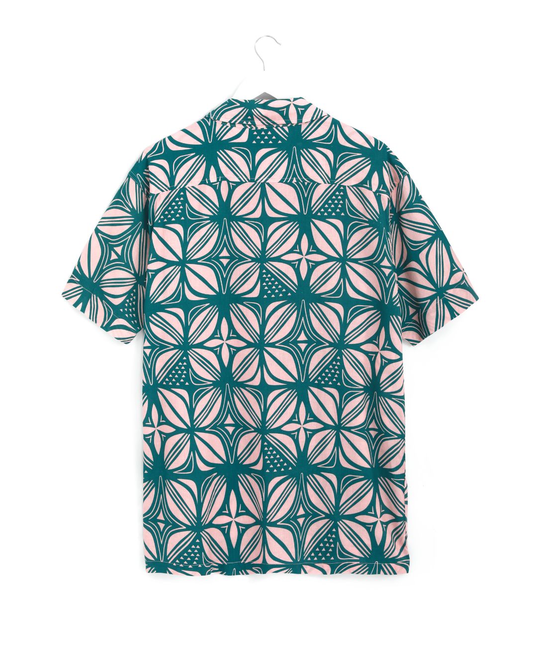 Kanoa II Mens Short Sleeve Island Shirt - Back