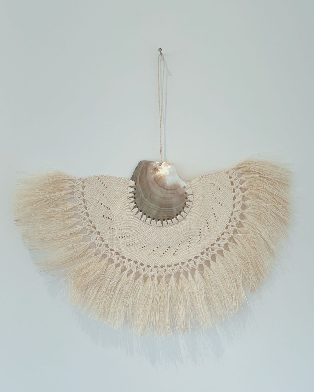 Cook Island Rito Hand Made Fans - Natural